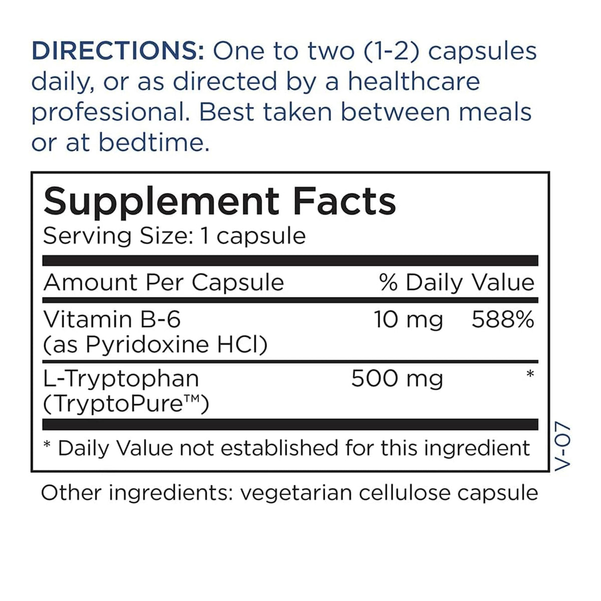 Metabolic Maintenance L-Tryptophan 500 mg - 60 Capsules - image 5