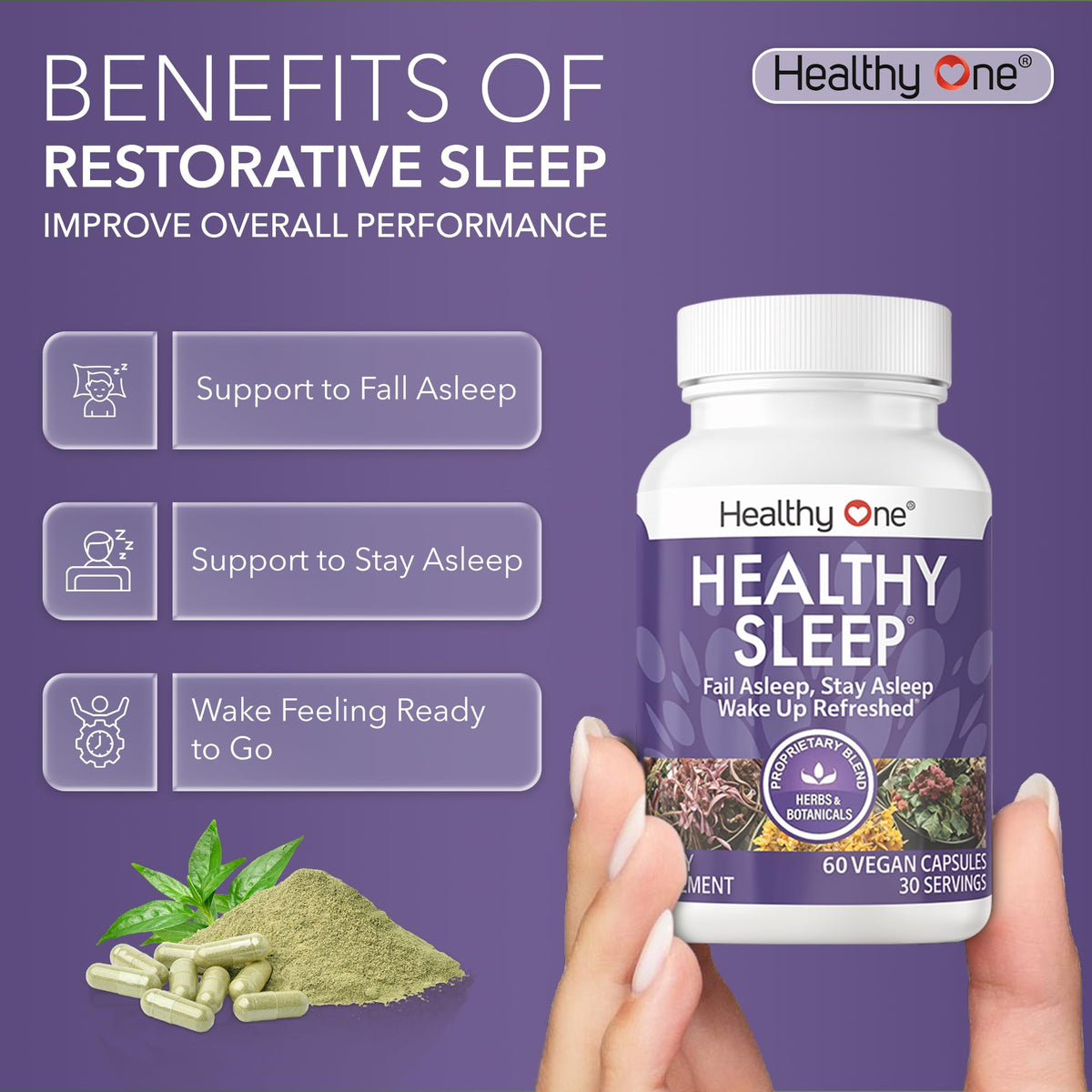 Healthy One Healthy Sleep 10-in-1 Sleep Formula - 60 Capsules - image 6