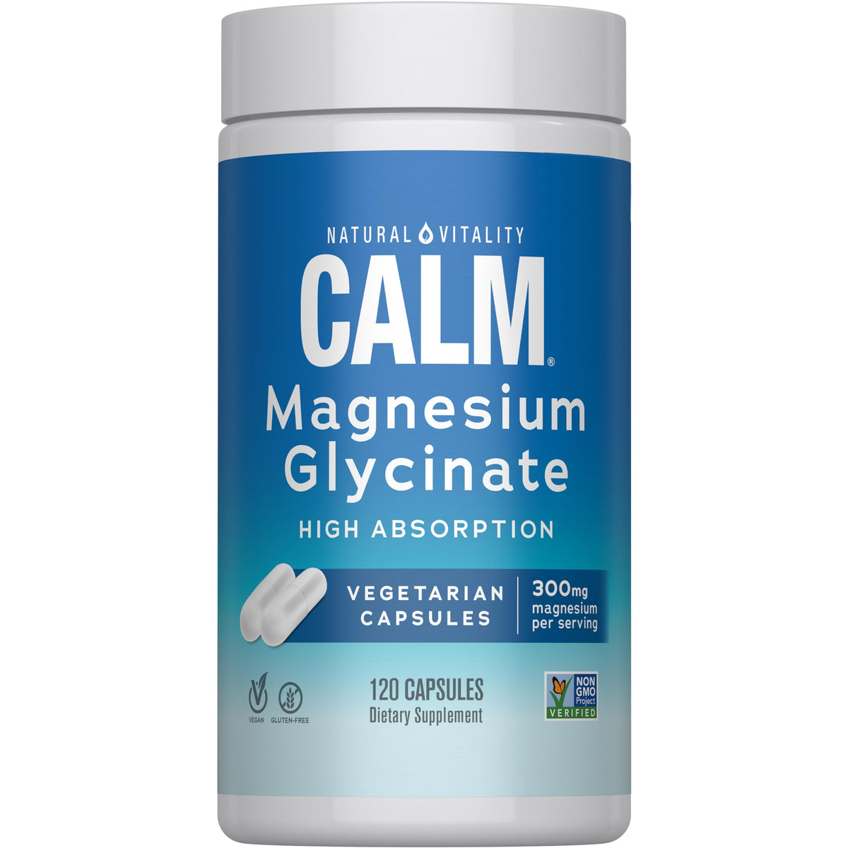 Natural Vitality Magnesium Calm - 120 Capsules