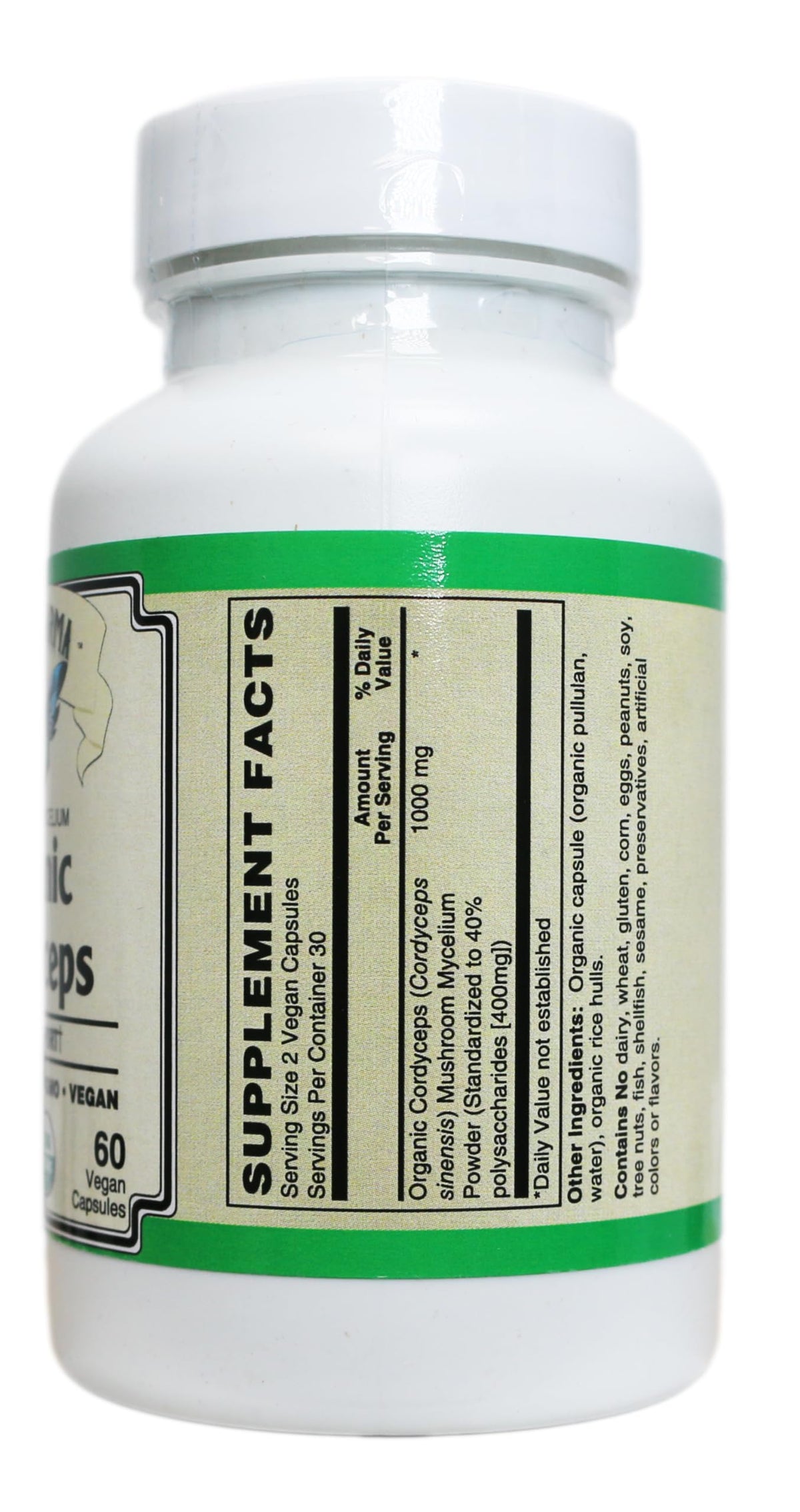 AlchePharma Organic Cordyceps Mushroom Capsules 1000mg - 1 Count - image 4