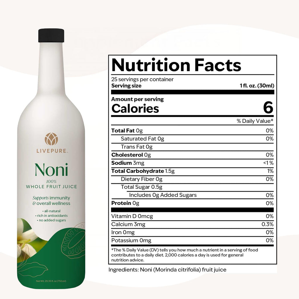 Pure Noni Juice 100% Whole Fruit - 25.35 fl oz - image 8