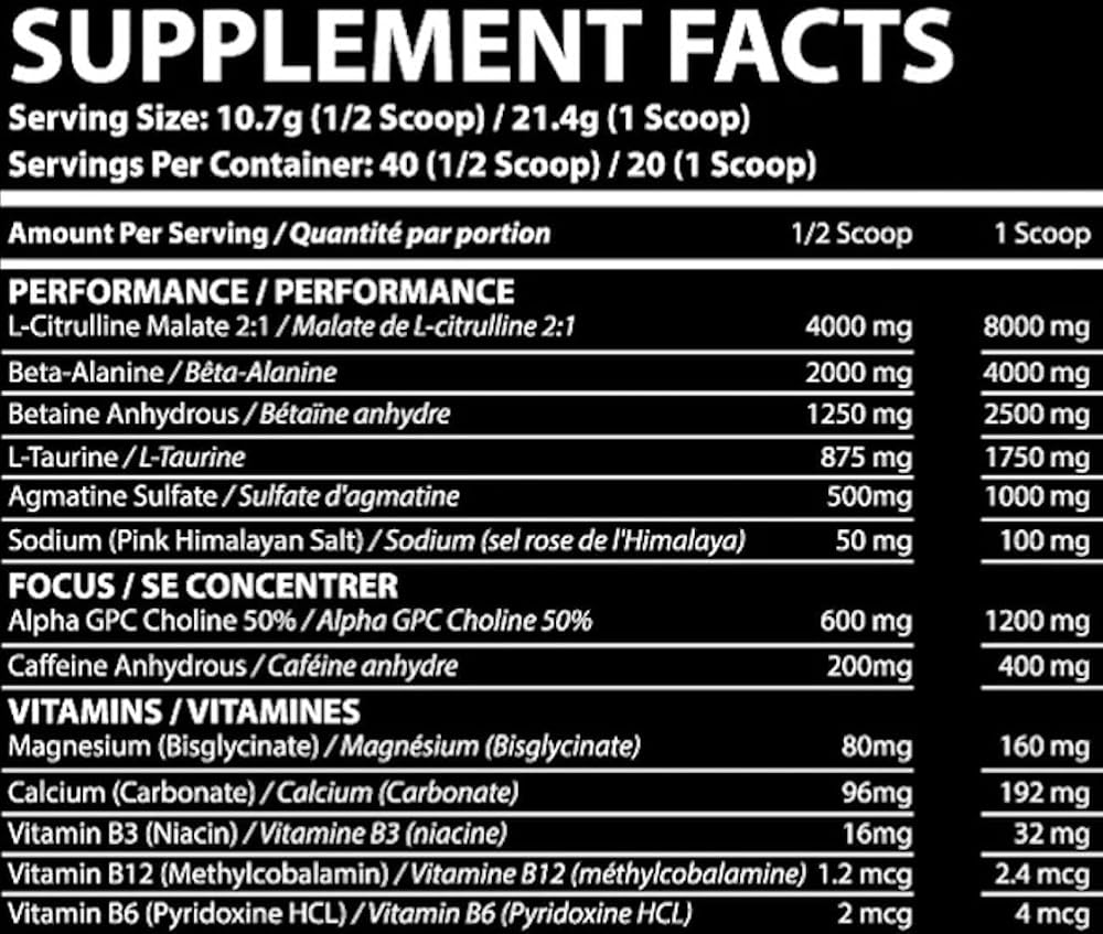 APE-X Unleashed Pre Workout Powder