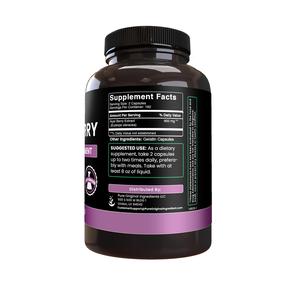 Pure Original Ingredients Acai Berry