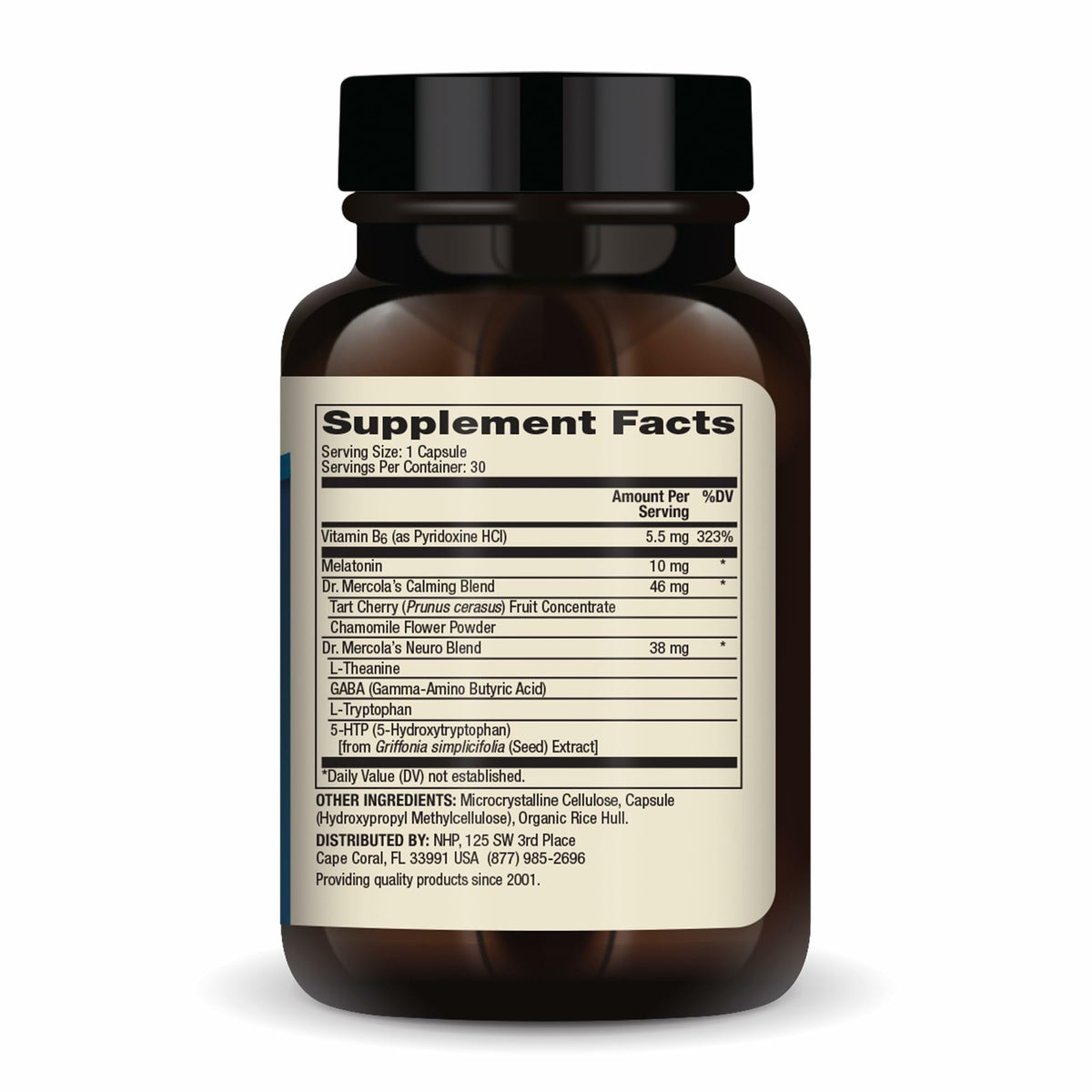 Dr. Mercola Sleep Support with Melatonin 10 mg - 30 Capsules - image 2
