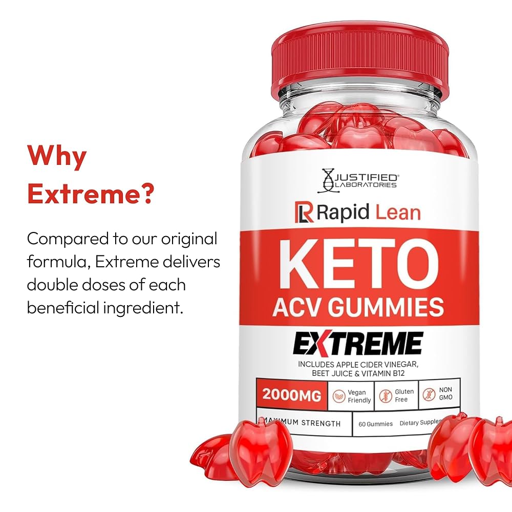 Justified Laboratories Rapid Lean Keto Gummies Extreme 2000MG