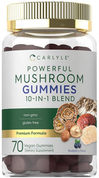 Carlyle Mushroom Complex Gummies 10-in-1 Blend - 70 Count