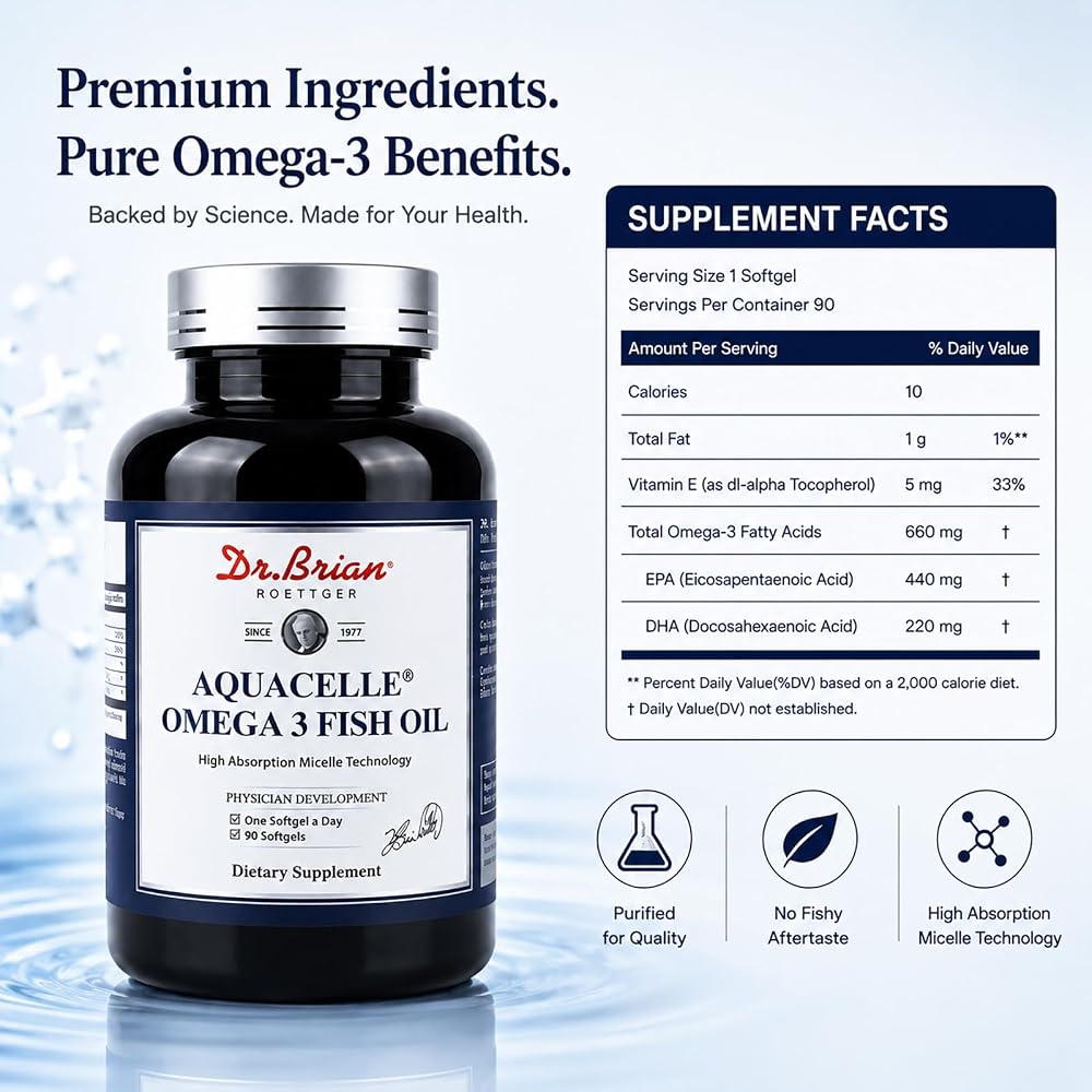DR.BRIAN ROETTGER Omega-3 Fish Oil 2000mg