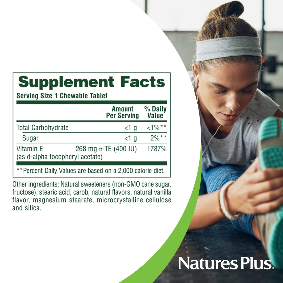 NaturesPlus Vitamin E 400 IU Chewables - 90 Tablets - image 5