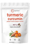 Micro Ingredients Turmeric Curcumin with Black Pepper & Ginger - 300 Softgels