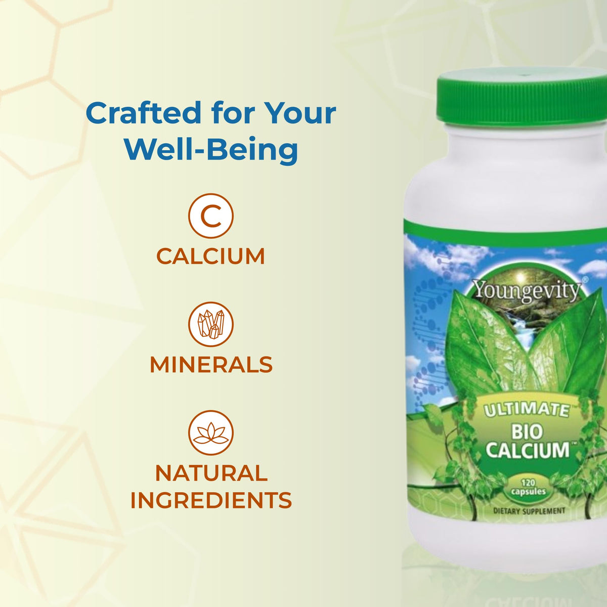 Youngevity Bio Calcium Chelated Calcium & Magnesium - 120 Capsules - image 5