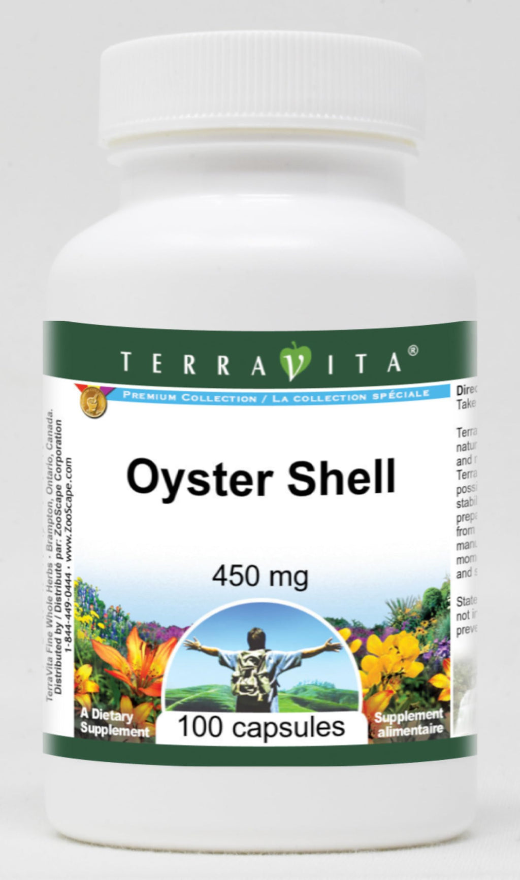 Terravita Oyster Shell 450 mg - 100 Capsules