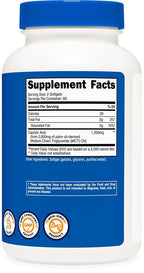 Nutricost Caprylic Acid 1200mg - 120 Softgels - image 5
