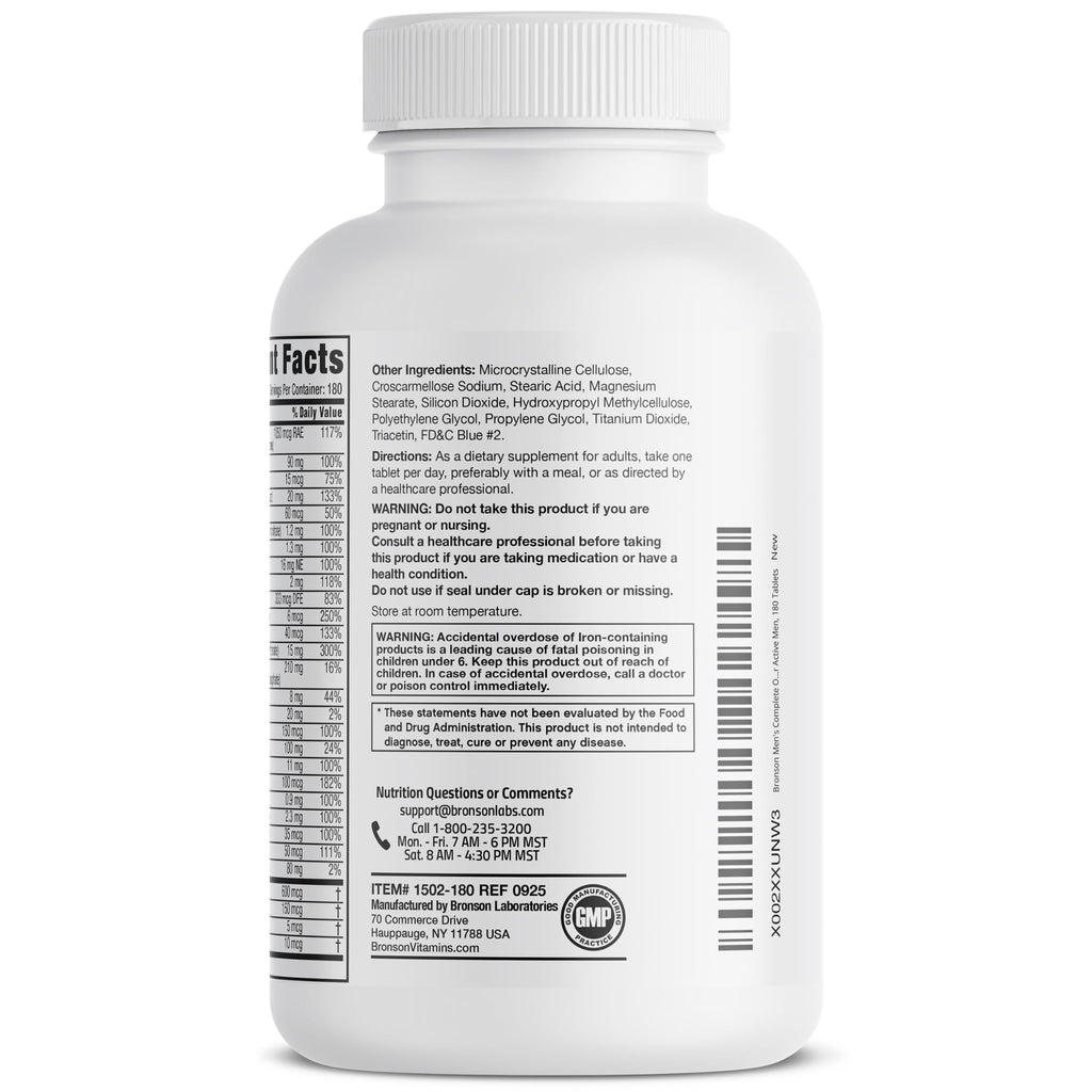 Bronson ONE Daily Complete Multivitamin Multimineral Once-Daily Multi