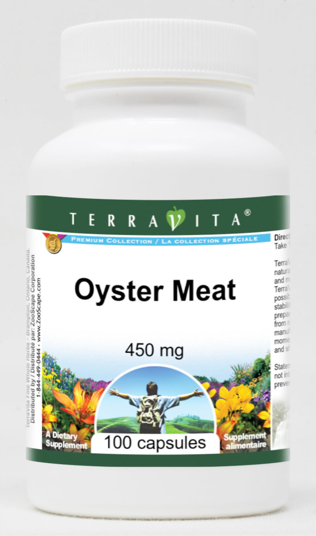 Terravita Oyster Meat 450 mg - 300 Capsules (3 Pack)