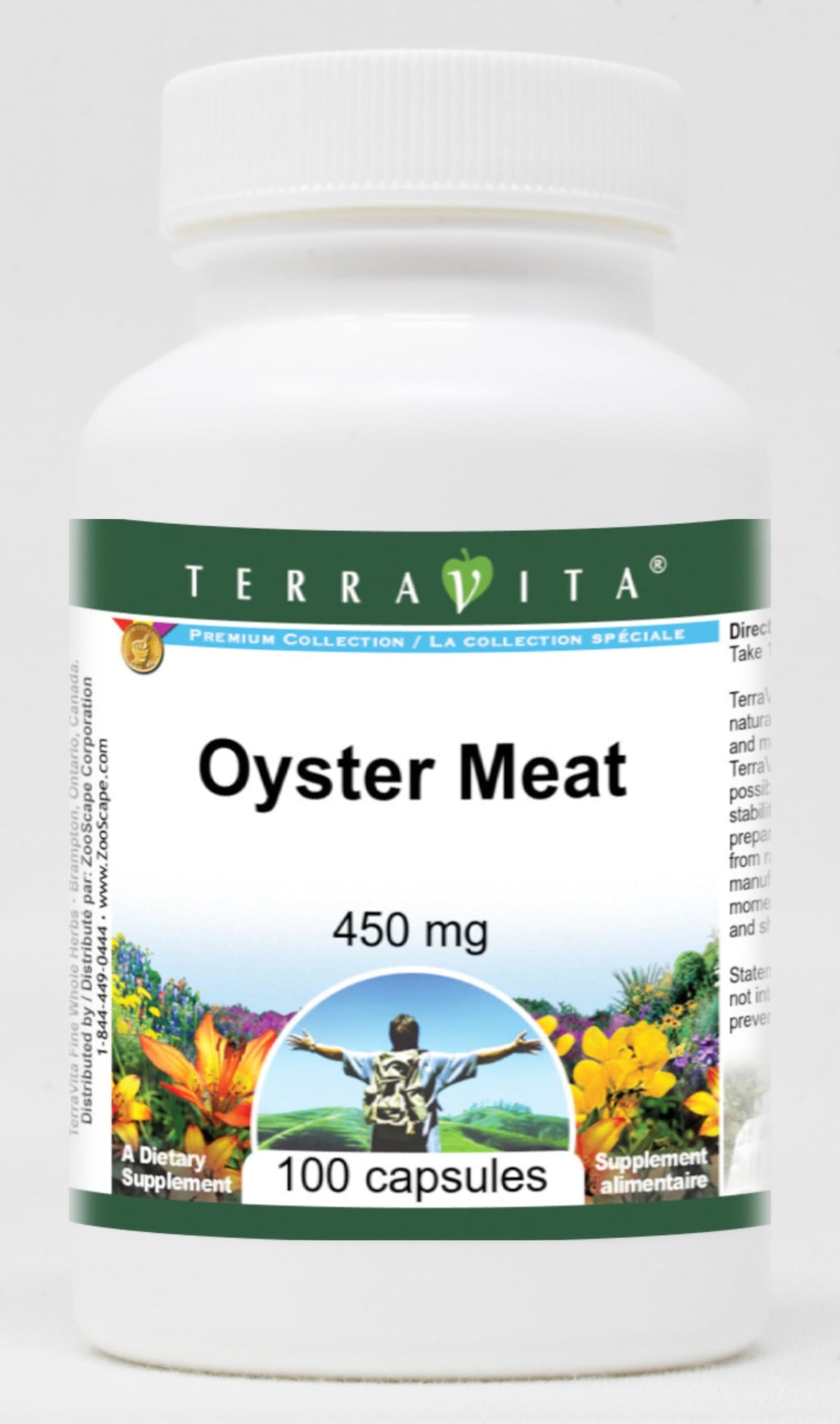 Terravita Oyster Meat 450 mg - 300 Capsules (3 Pack)