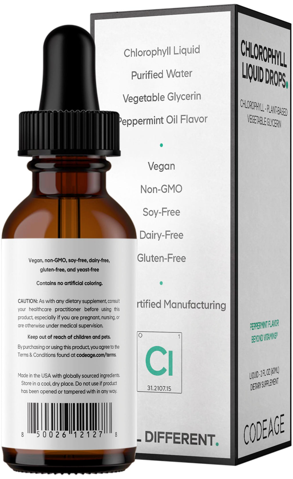 Codeage Chlorophyll Liquid Drops Organic Peppermint - 2 Fl Oz - image 9
