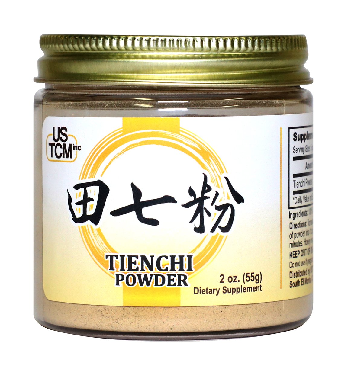 USTCM 100% Pure Tienchi Powder Pseudoginseng Powder Tienchi Ginseng