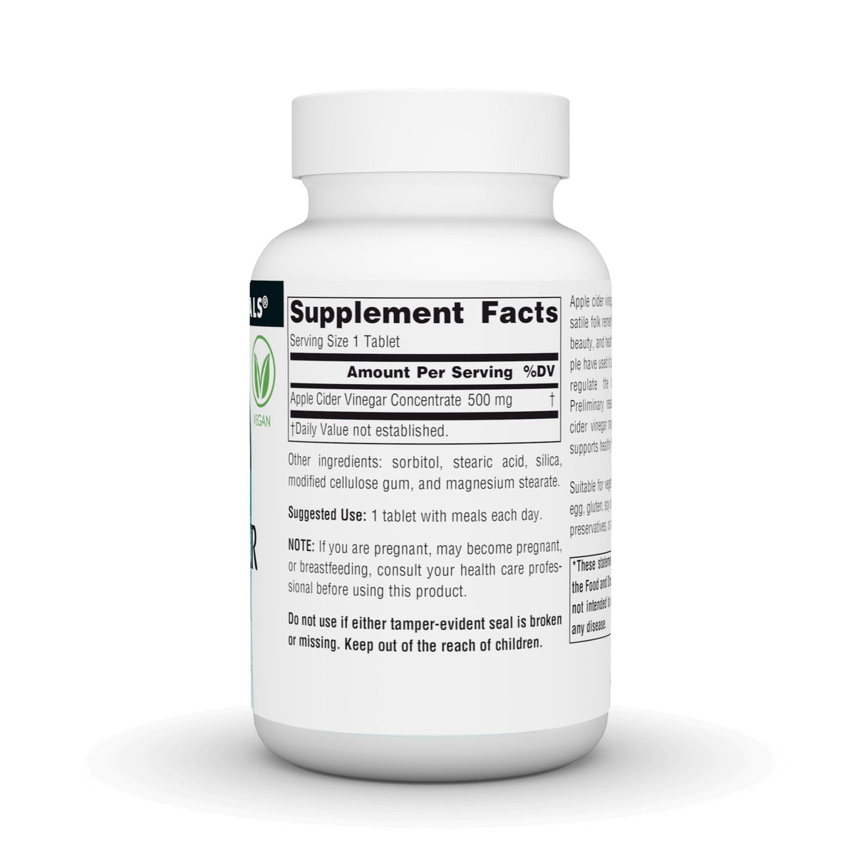 Source Naturals Apple Cider Vinegar 500 mg - 90 Tablets - image 3