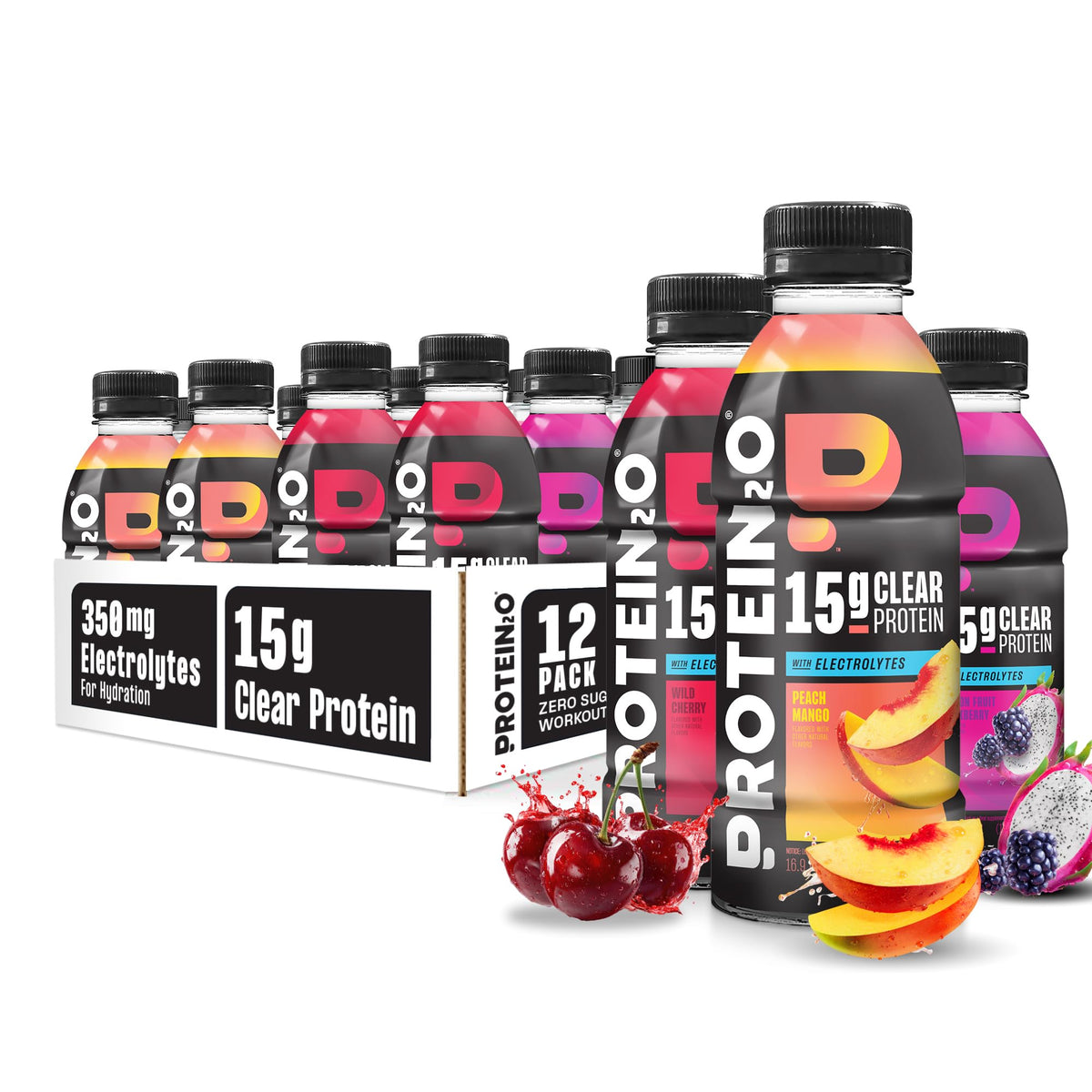 Protein2o Hydration Drink Clear Whey Protein Isolate - 12 Pack