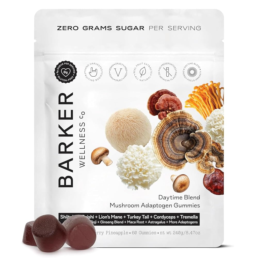 Barker Wellness Adaptogen Mushroom Gummies