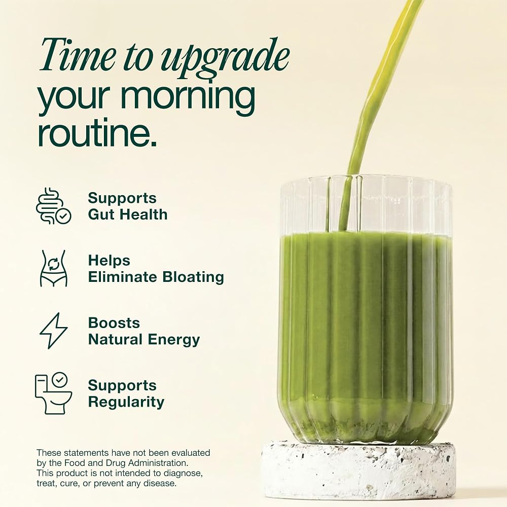 Hona Fiber + Greens, Gut & Superfood Blend, Greens Powder