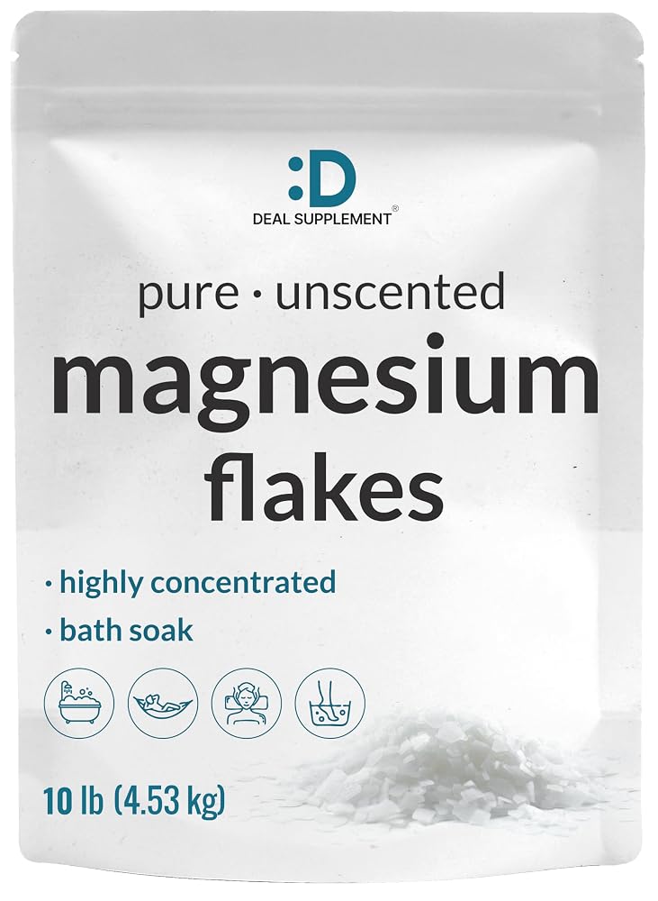 DEAL SUPPLEMENT Pure Magnesium Flakes Bath Soaks - 10 lbs