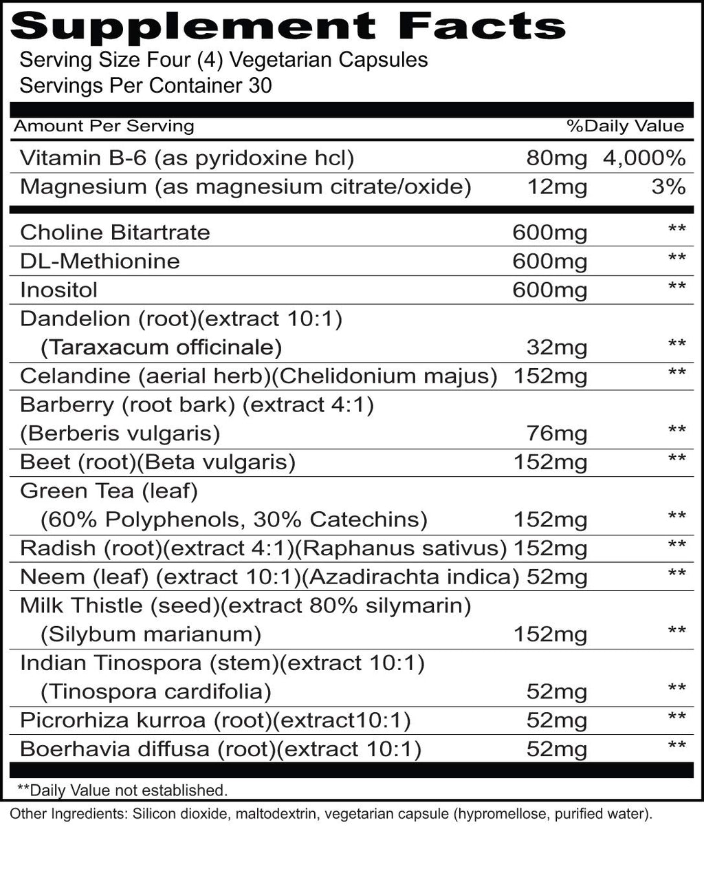 Priority One Vitamins Lipo Priority Liver Support - 120 Vegetarian Capsules - image 2