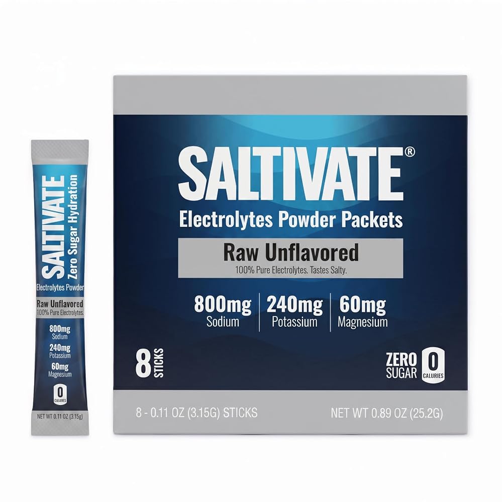 Saltivate Electrolytes Powder, Sugar Free, 800mg Sodium