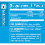 The Vitamin Shoppe Riboflavin B2 100 MG - 100 Vegetable Capsules - image 2