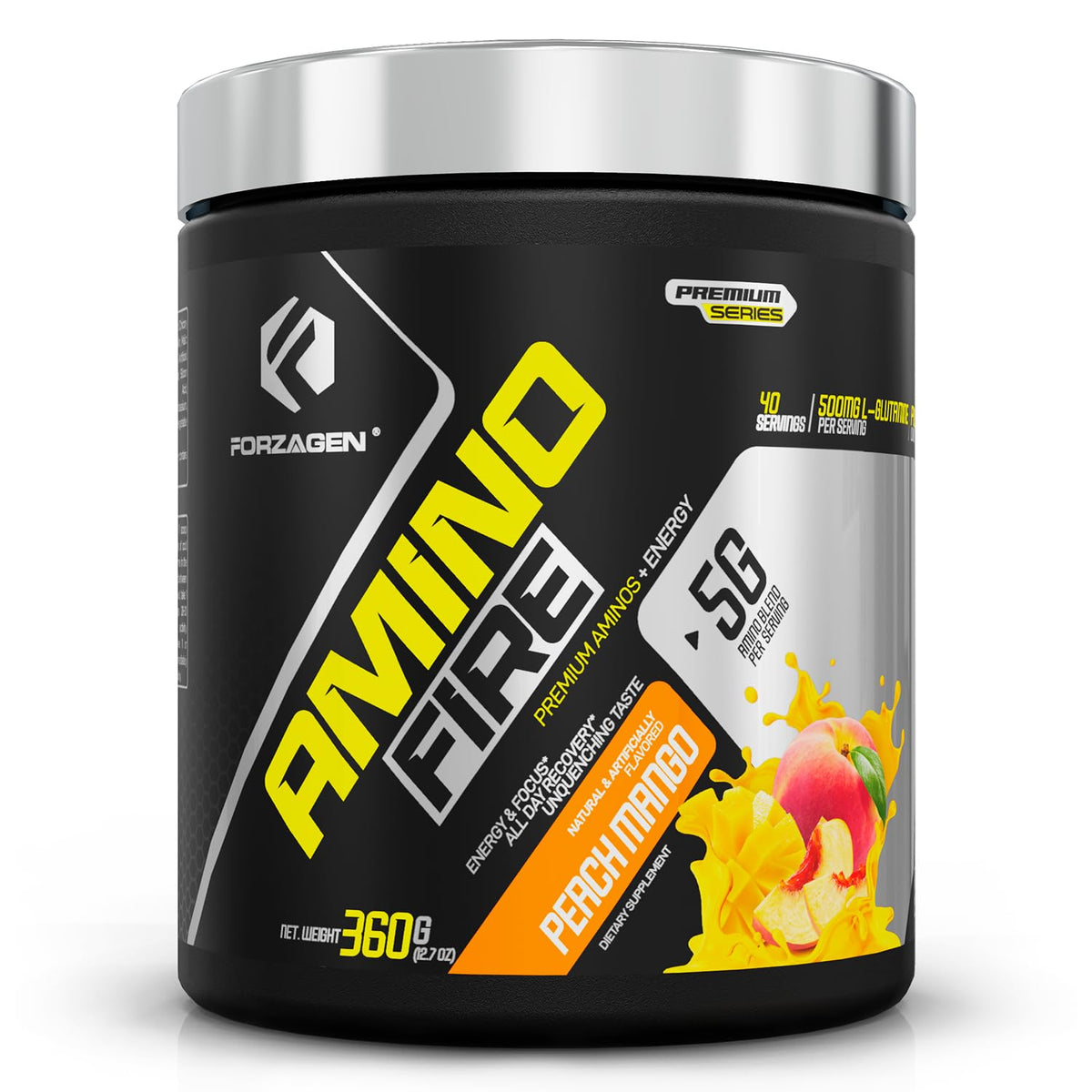 Forzagen Amino Fire 40 Servings, Energy Blend with BCAAS