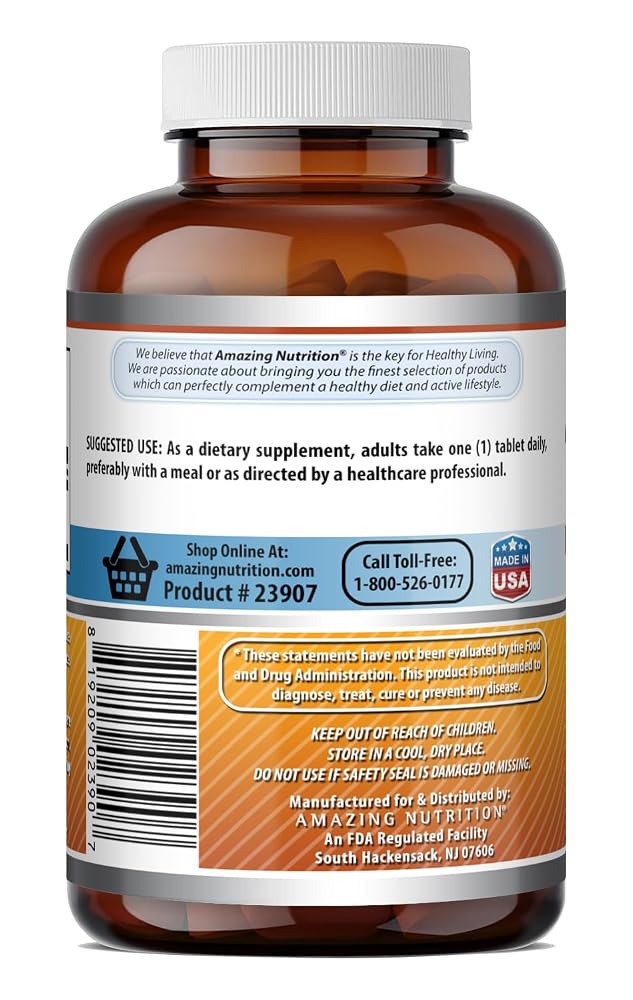 Amazing Nutrition Vitamin B6 Pyridoxine 25 mg - 500 Tablets - image 5