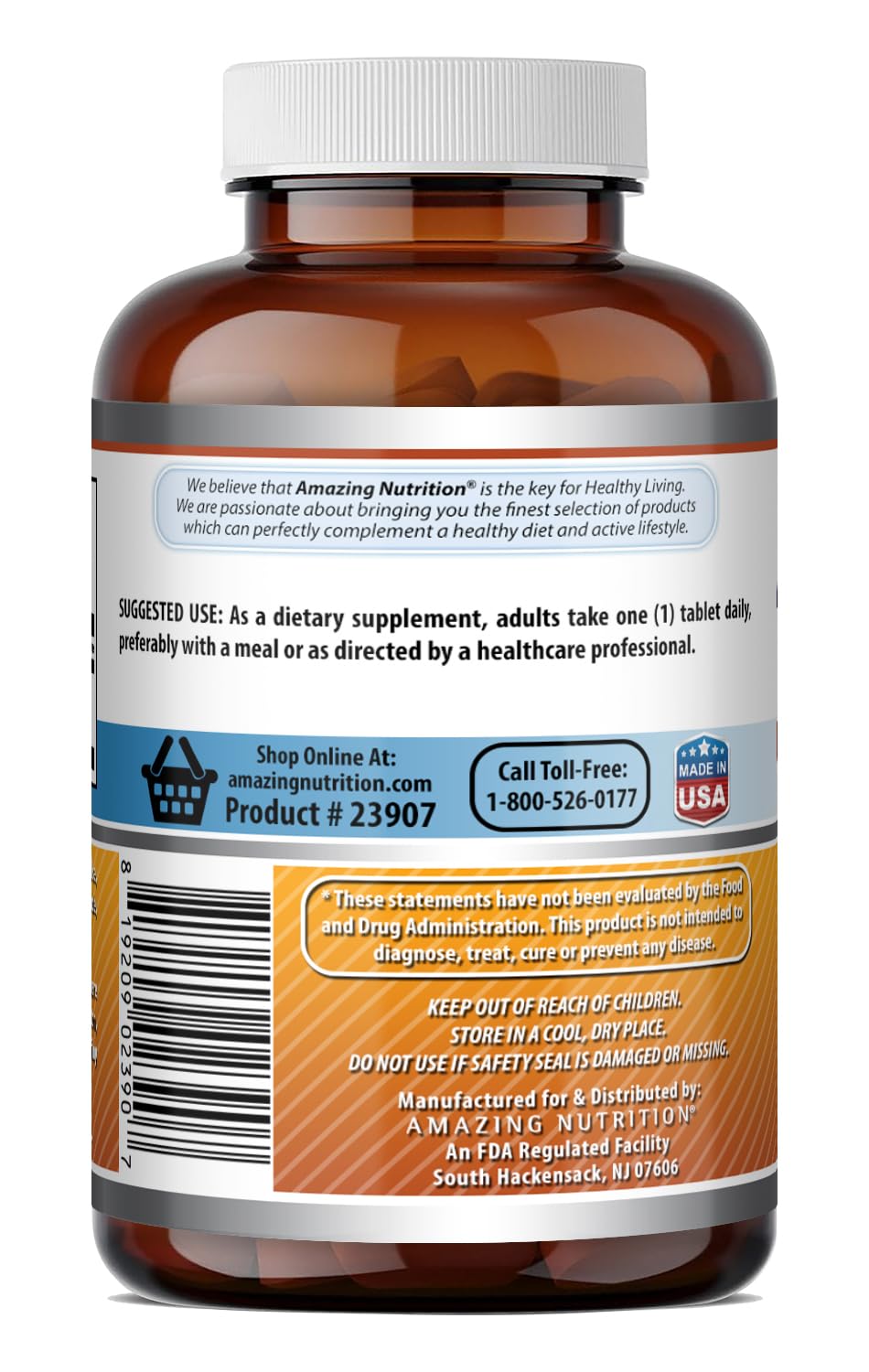 Amazing Nutrition Vitamin B6 Pyridoxine 25 mg - 500 Tablets - image 5