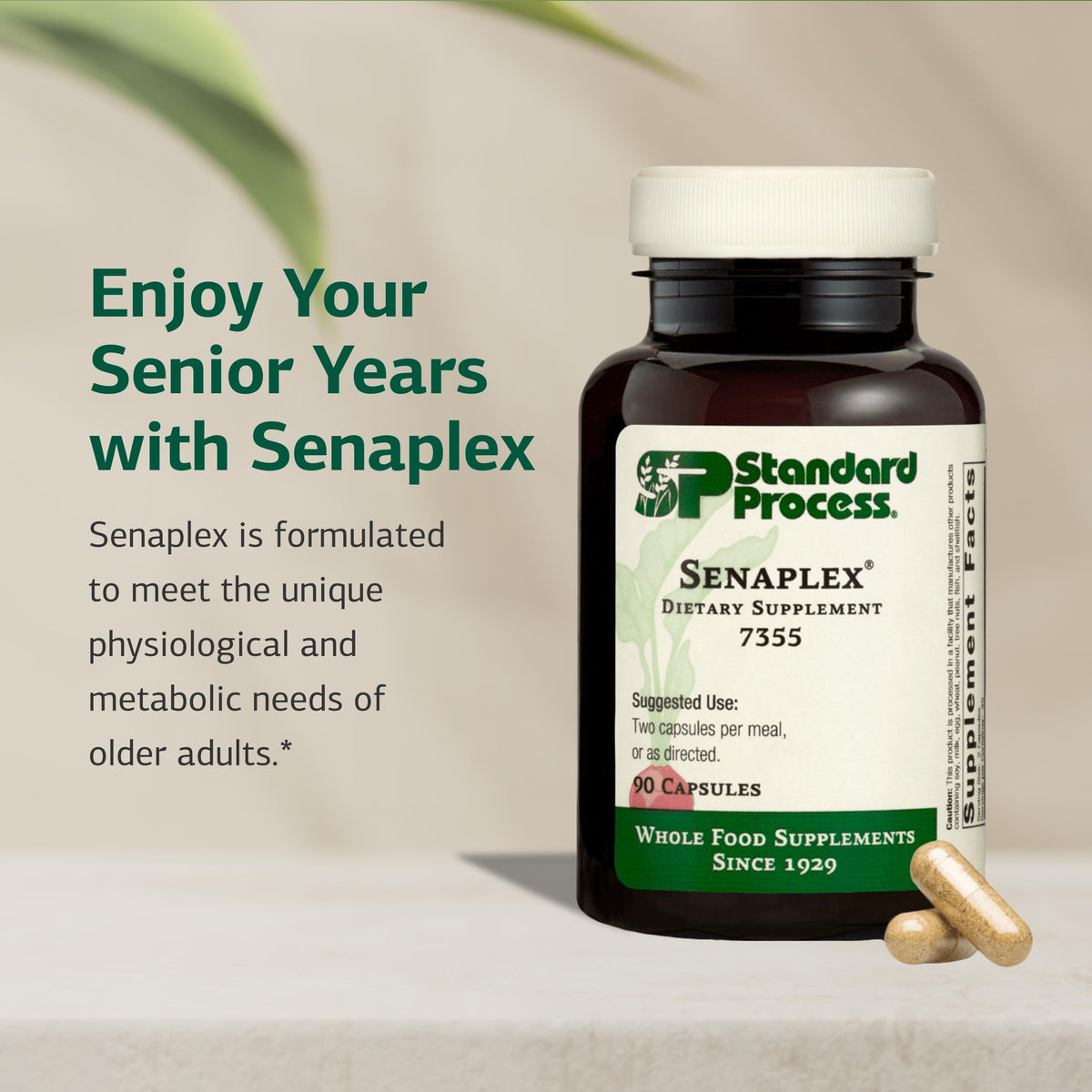 Standard Process Senaplex Nervous System & Brain Health - 90 Capsules - image 3