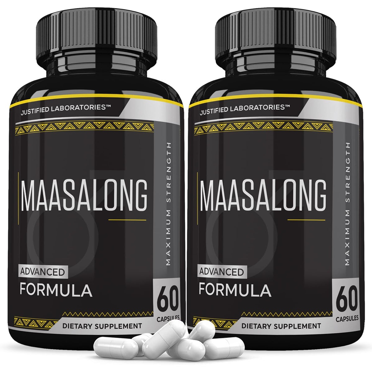 Justified Laboratories Maasalong Advanced Men's Health Formula - 120 Capsules