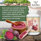 Double Wood Supplements Beet Root 1,000mg Circulation + Stamina - 210 Capsules - image 4
