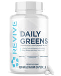 Revive MD Daily Greens Supplement for Immune Support - 180 Capsules