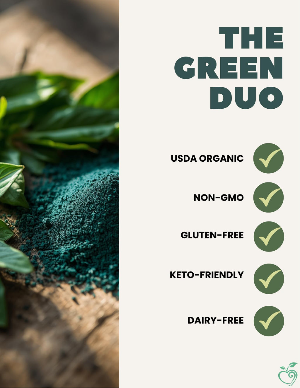 Chérie Sweet Heart Organic Moringa & Spirulina Powder for Energy - 6 oz - image 4