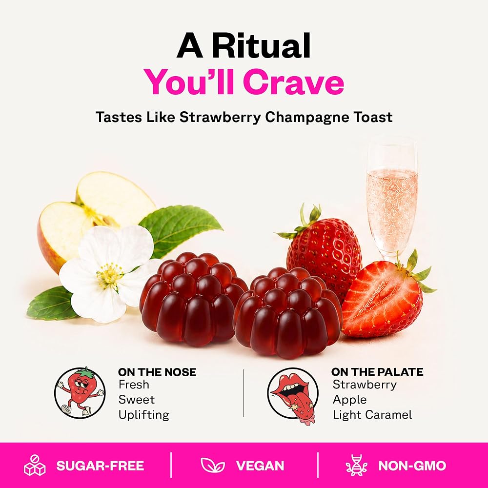 SuperMush Daily Passion Gummies - Cordyceps, Reishi & Maca Root
