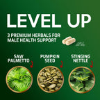 Nature's Nutrition Saw Palmetto for Men - 3X Strength Prostate Health