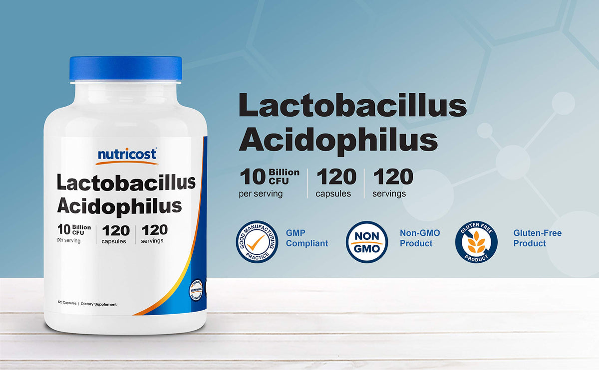 Nutricost Lactobacillus Acidophilus 10 Billion CFU