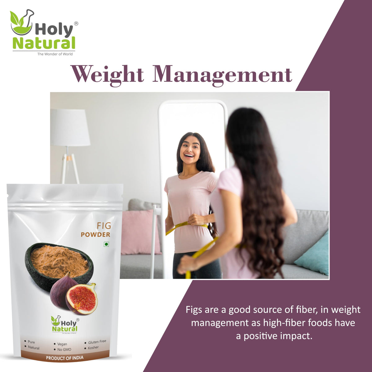 Holy Natural Fig Powder - 200g - image 4