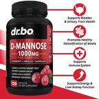 DR. BO D-Mannose 500mg Capsules for Urinary Tract Health - image 2
