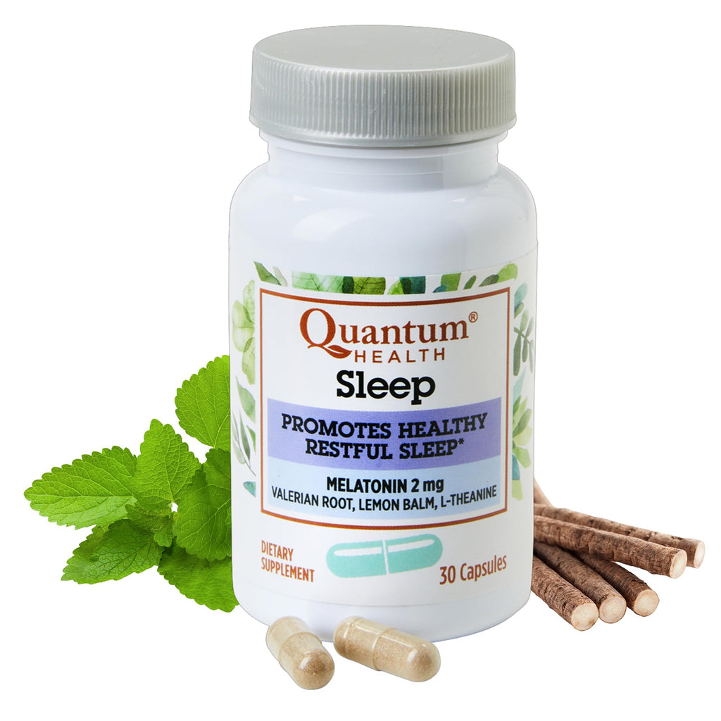 Quantum Health Sleep Melatonin 2mg Herbal Sleep Aid - 30 Capsules