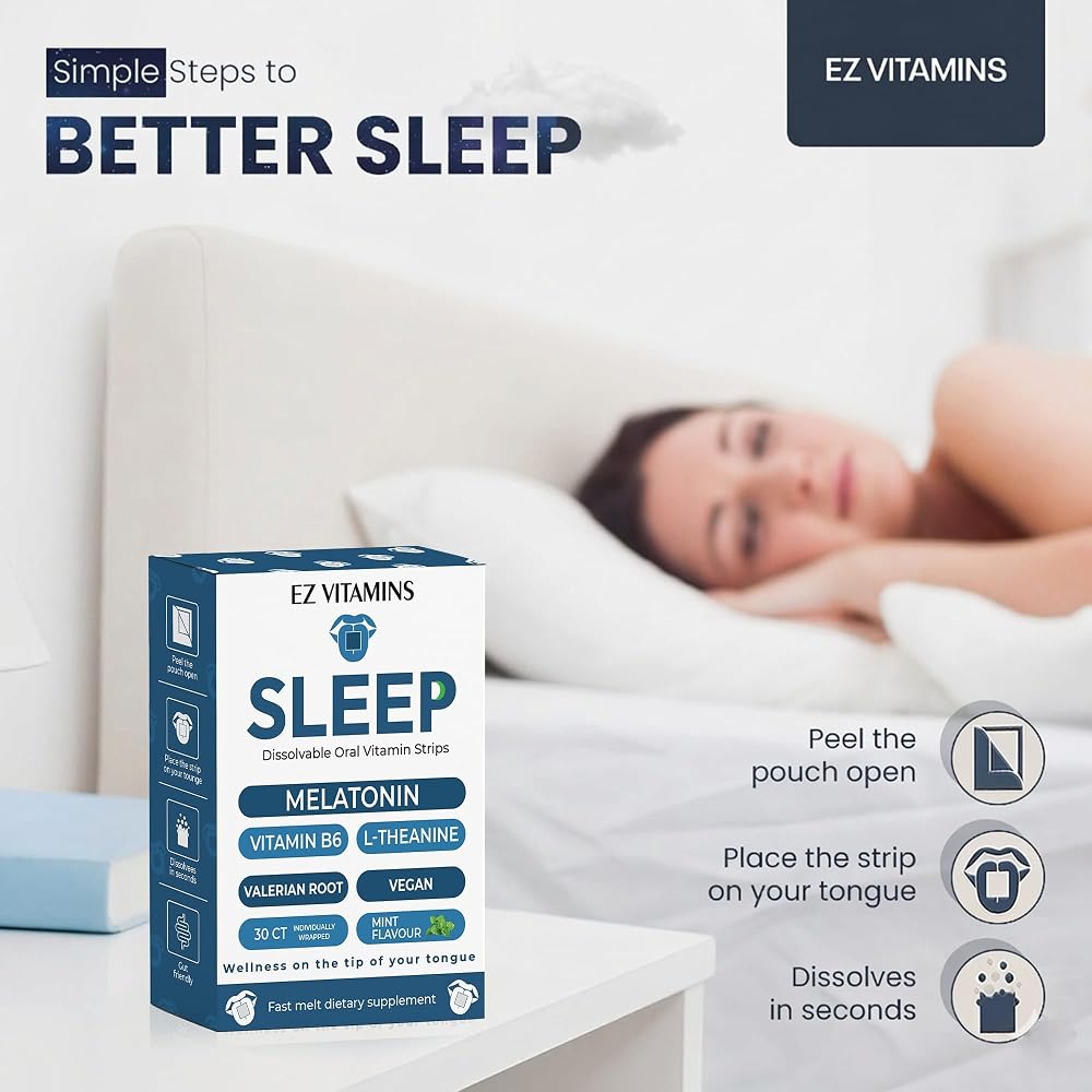 EZ VITAMINS Sleep Strips with Melatonin - 30 Count - image 3