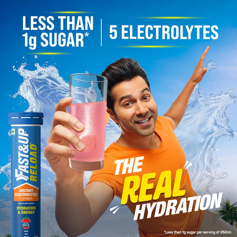 FAST&UP Reload Electrolyte Energy Drink - 20 Effervescent Tablets - image 2