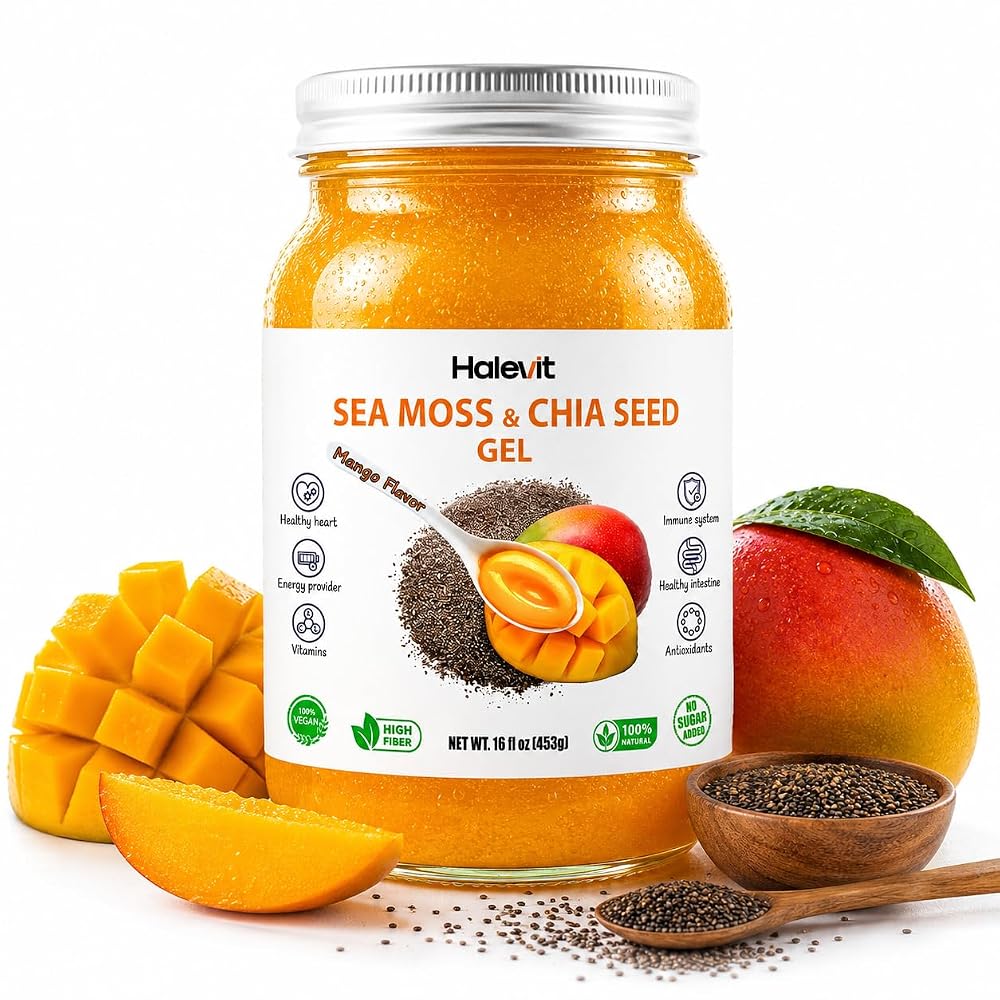 Halevit Sea Moss Gel with Ground Chia Seeds