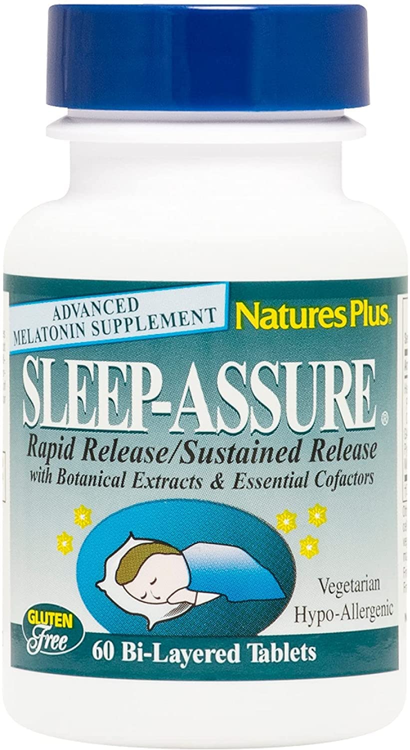 NaturesPlus Melatonin 3 mg Bi-Layered Tablets - 60 Tablets