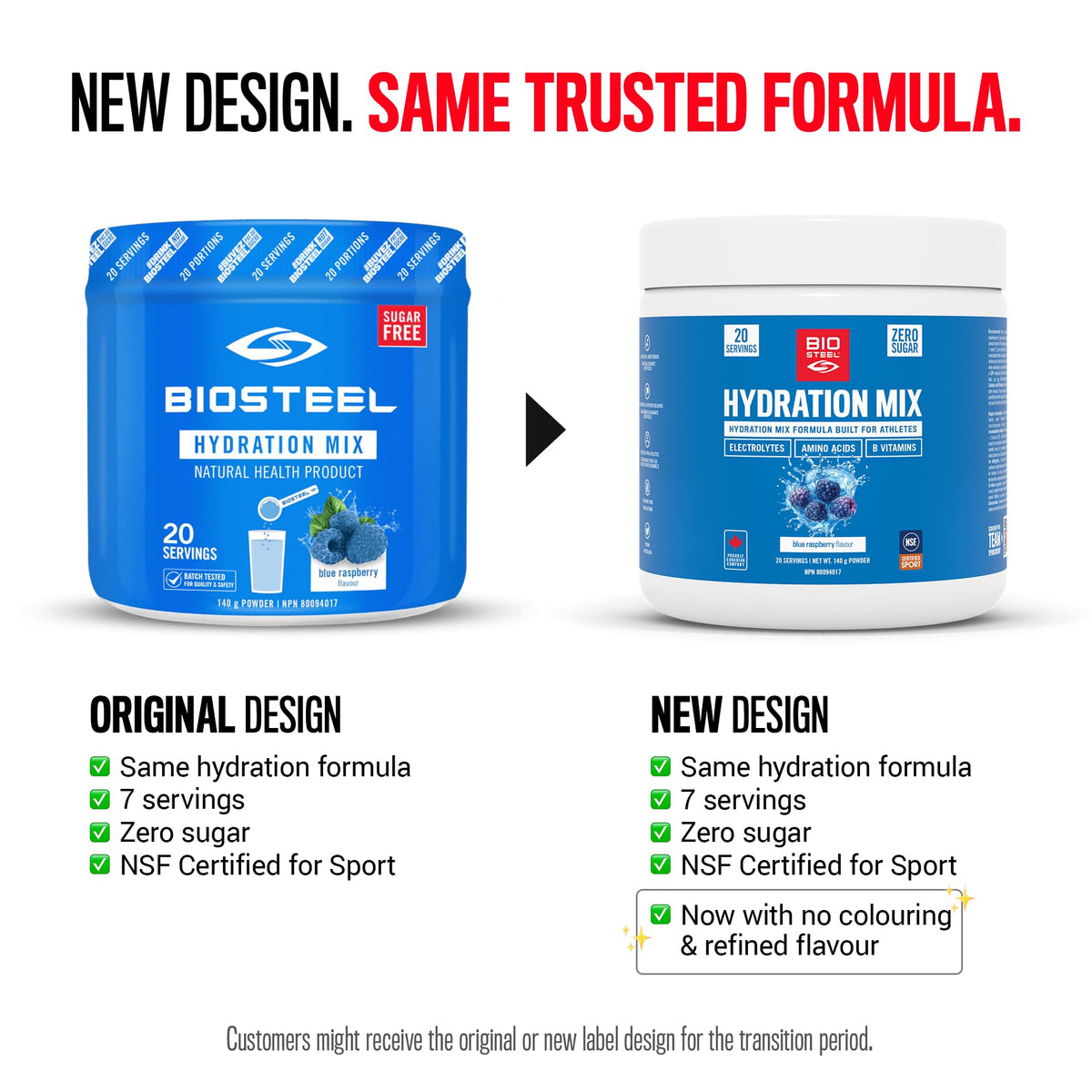 BioSteel Electrolyte Hydration Mix Blue Raspberry - 20 Servings - image 2