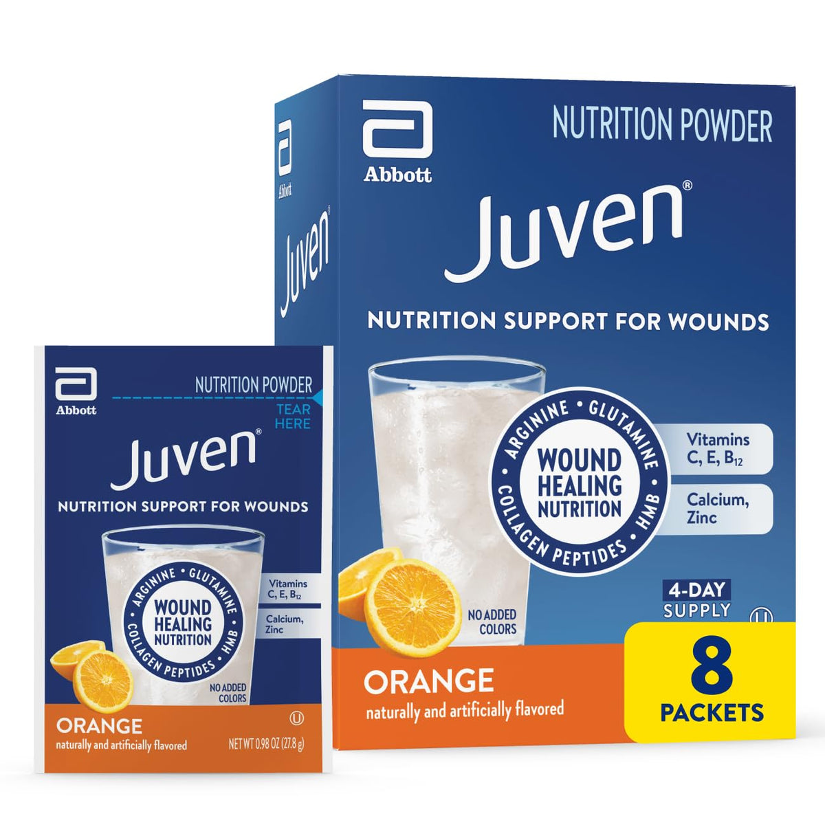 Juven Therapeutic Nutrition Drink Powder with Collagen Peptides - 48 Packets