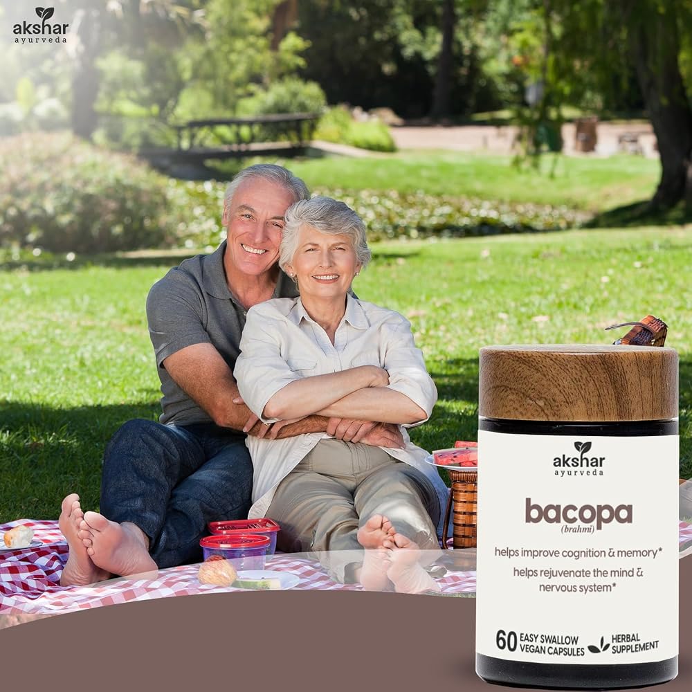 AKSHAR Ayurveda Bacopa Monnieri 500mg Brahmi Supplement - 60 Capsules - image 7